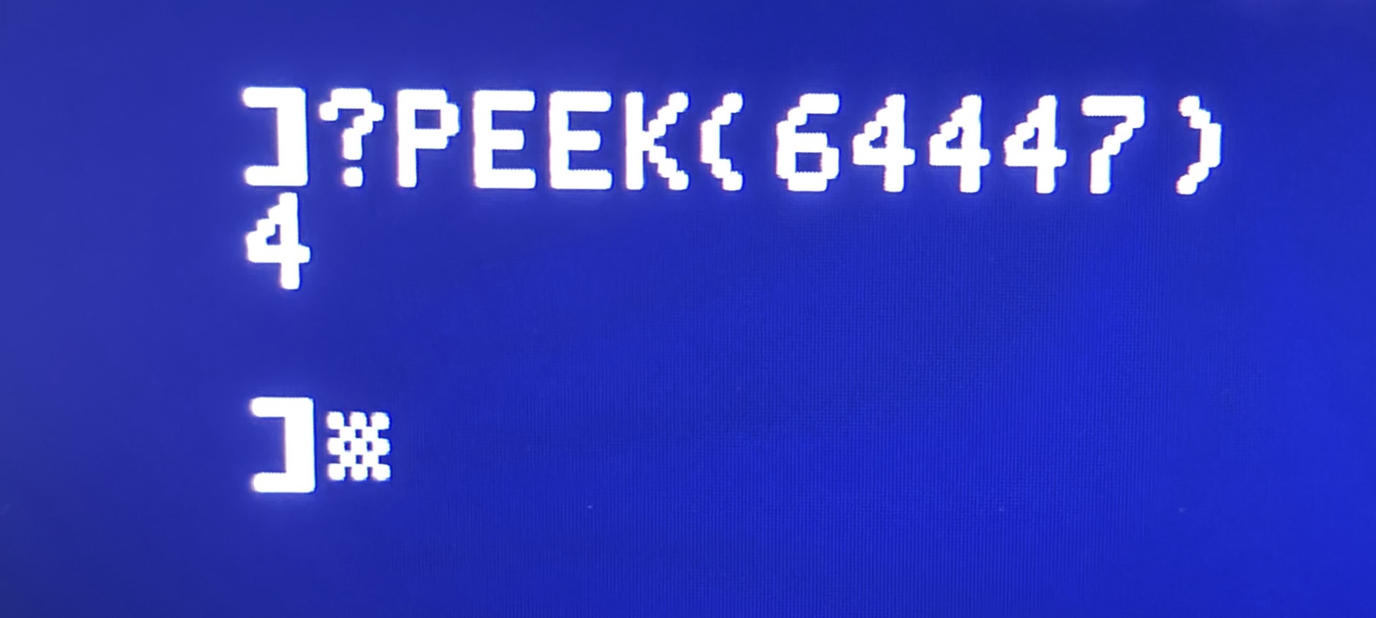 Typing ?PEEK(64447) tells which ROM you are running on an Apple IIc
