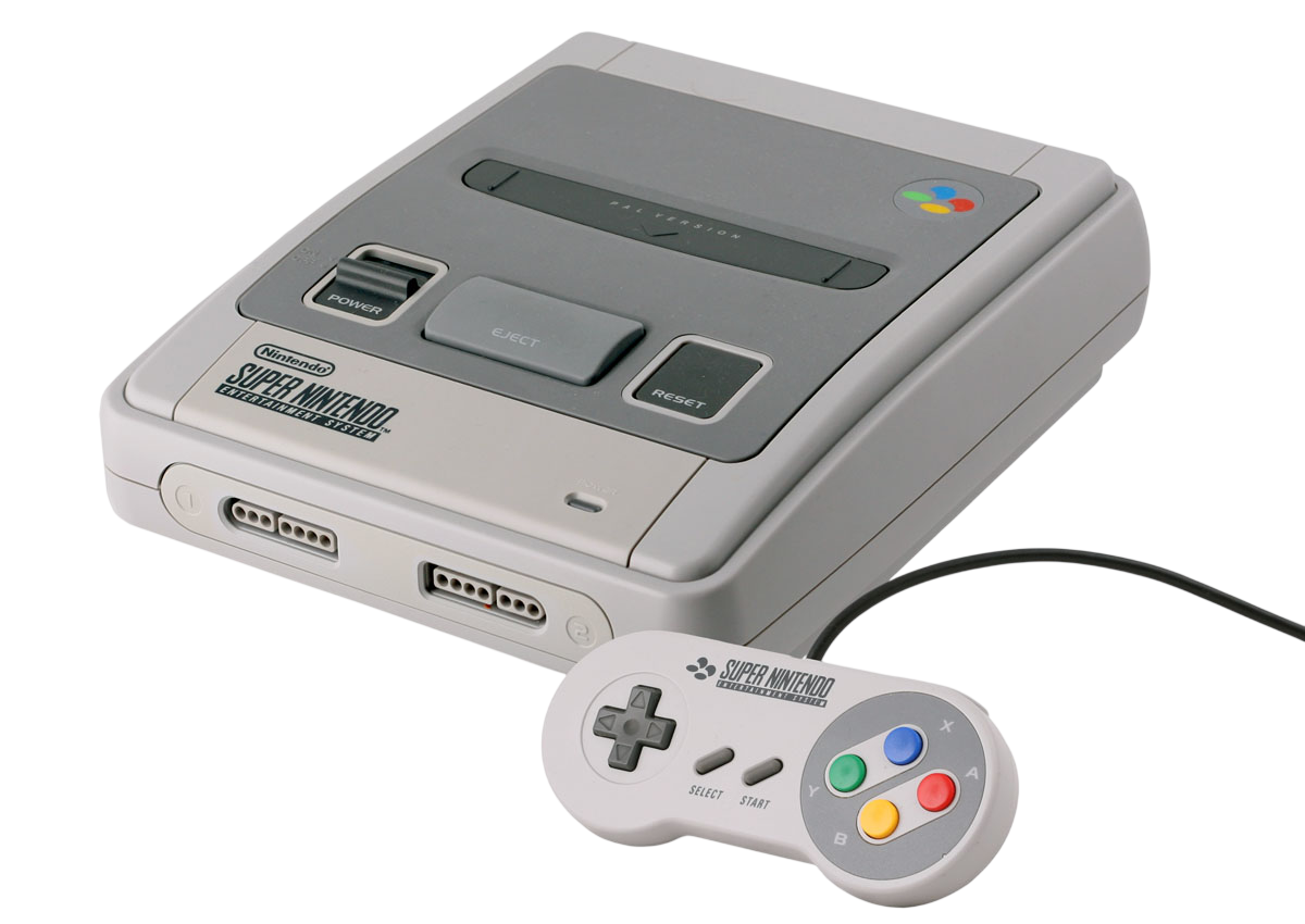 Super Nintendo Entertainment System Console and Controller